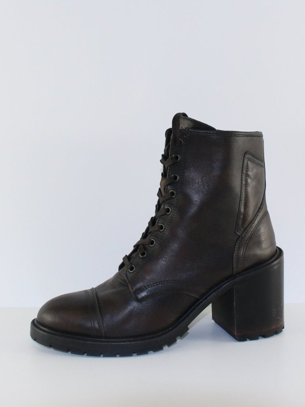 Thursday Boot Company Women High Heel Brown Leather Boots (11 US)